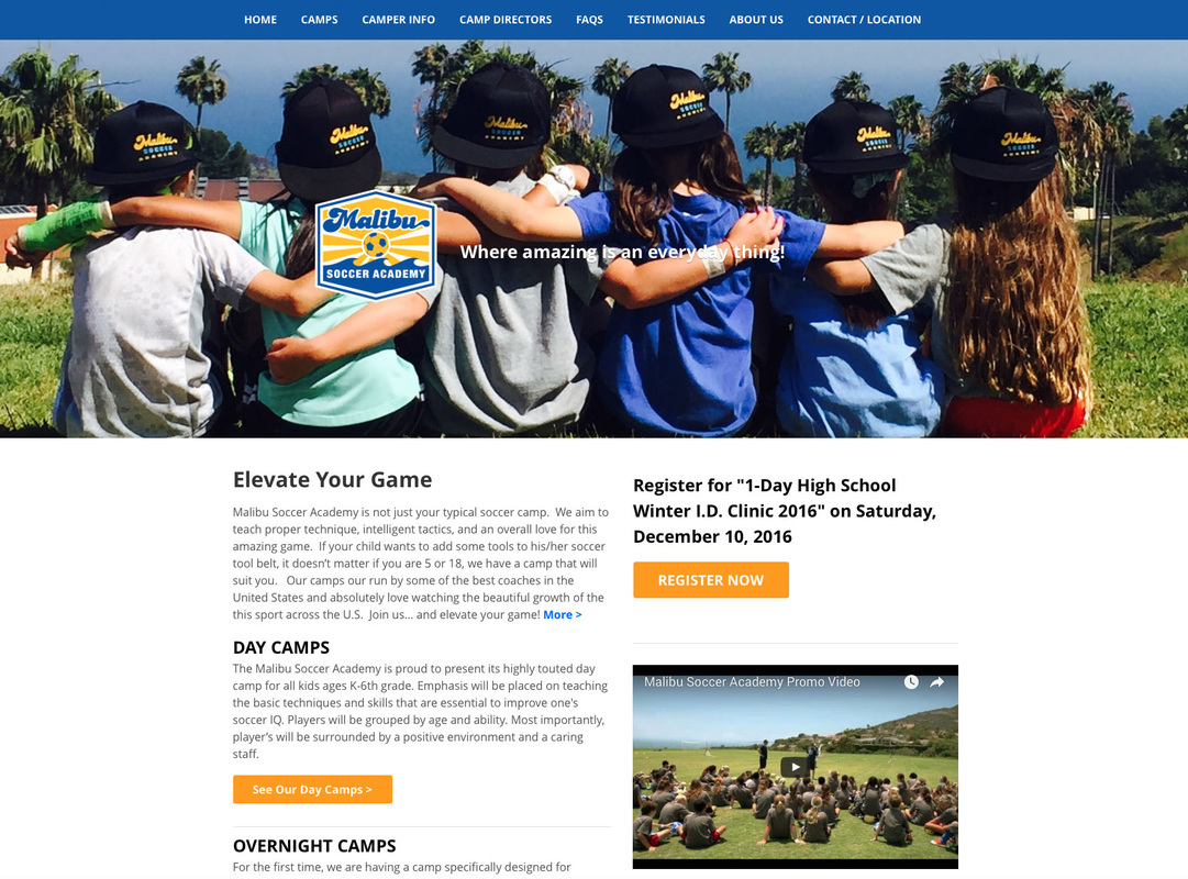 Malibu Soccer Academy Website